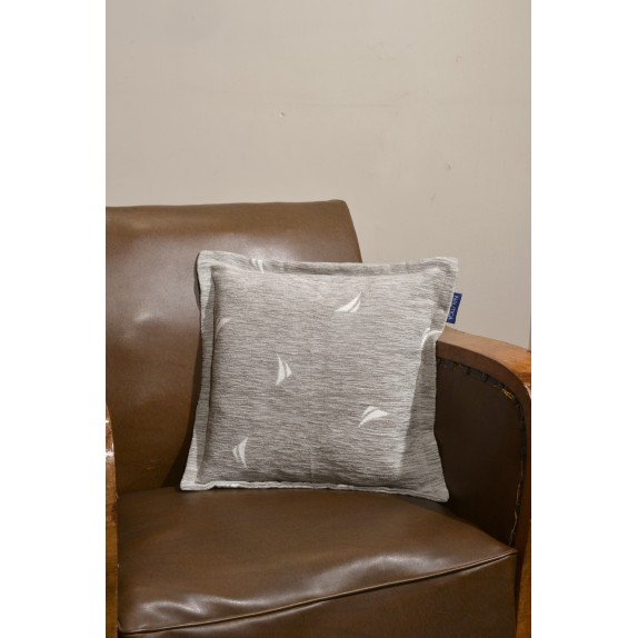 Μαξιλαροθήκη Διακόσμησης Nautica Γκρι Logo 43x43