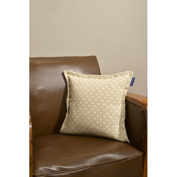 Μαξιλαροθήκη Διακόσμησης Nautica Εκρού Καρρώ 43x43