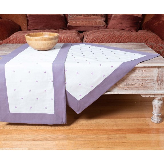 Runner Silk Fashion Spot Μωβ 45x170