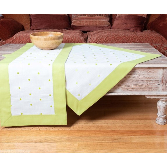 Καρέ Silk Fashion Spot Λαχανί 90x90