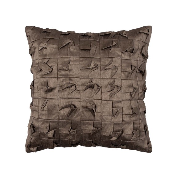 Μαξιλαροθήκη Διακόσμησης Silk Fashion 3918 Λαδί Σκούρο 45x45