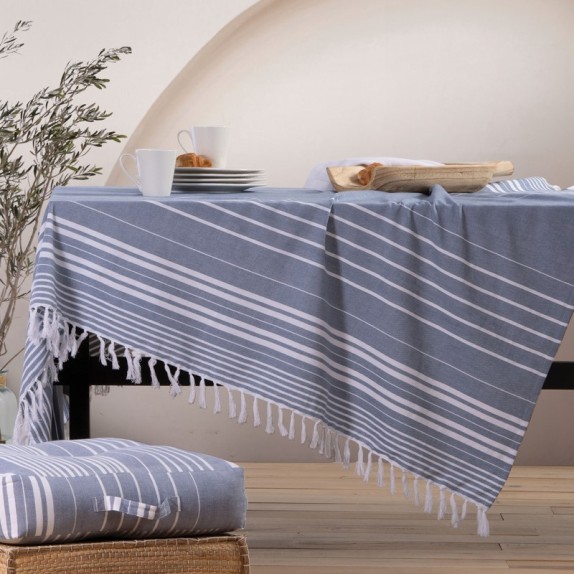 Τραπεζομάντηλο Nef-Nef Mercury Blue 140x240