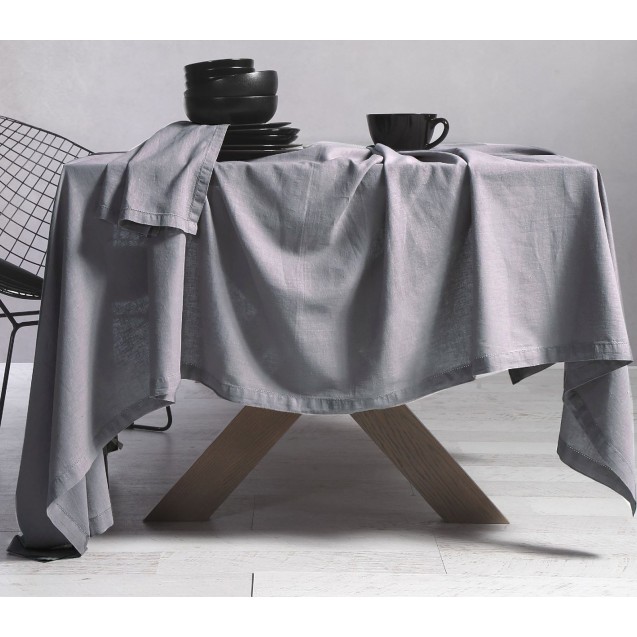Τραπεζομάντηλο Nef-Nef Cotton Linen Silver 150x300