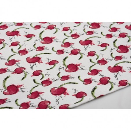 Καρέ Dimcol Cherry 456 Λευκό-Κόκκινο 90x90