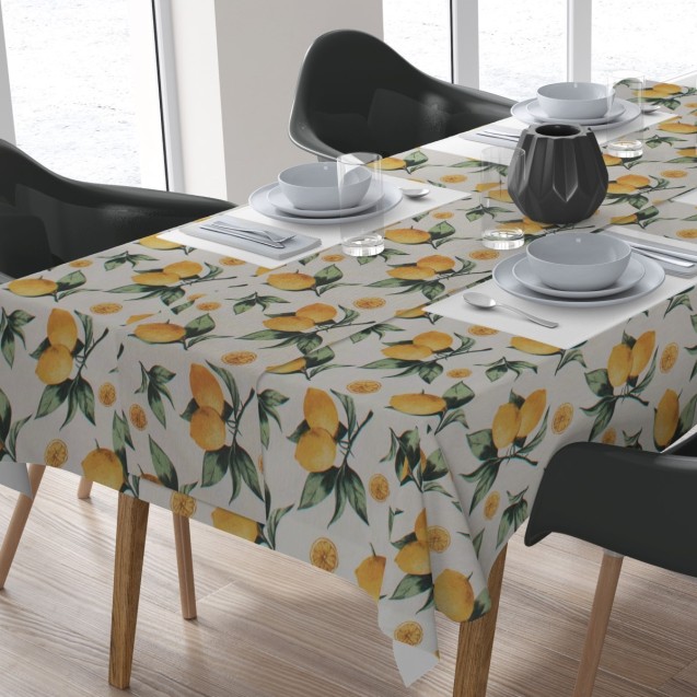 Σετ Τραπεζομάντηλο και Runner Dimcol Lemon 457...