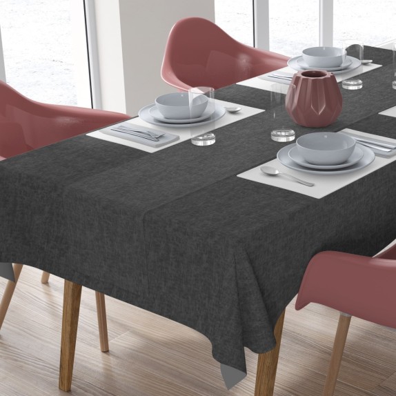 Σετ Τραπεζομάντηλο και Runner Dimcol Panama Dark Grey...