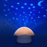 Μουσικός Προβολέας Pabobo Mushroom Stars Pink BR76567