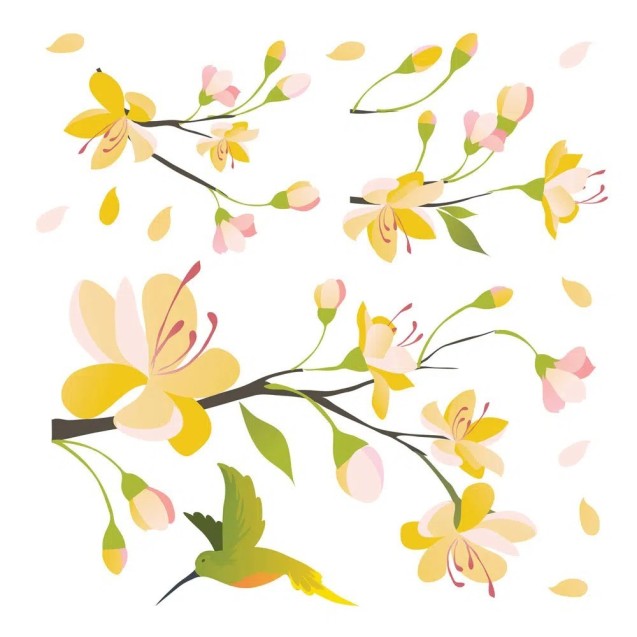 Αυτοκόλλητα Βινυλίου Για Τοίχο Ango Yellow...