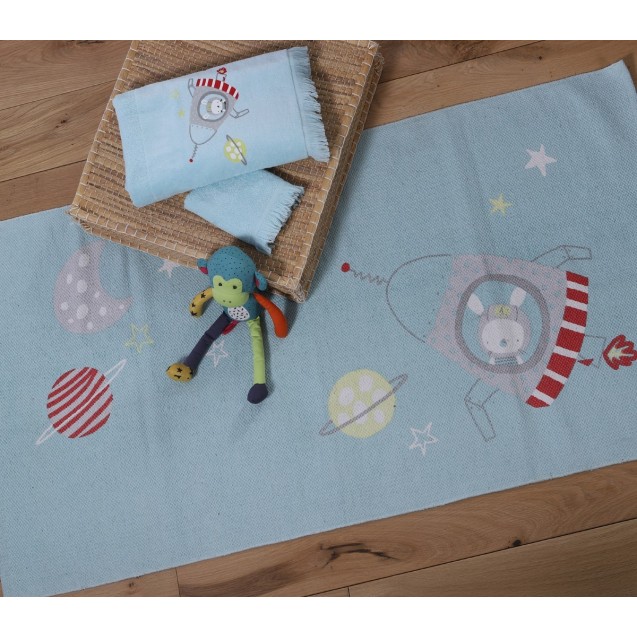 Χαλί Nef-Nef Baby Space Aqua 70x140