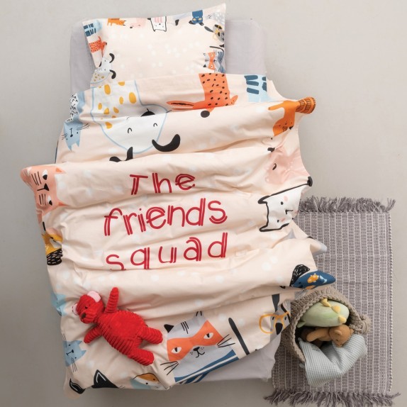 Σετ Σεντόνια Κούνιας 3 Τεμαχίων Palamaiki Happy Baby 594...