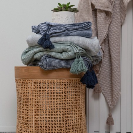 Κουβέρτα Πικέ Υπέρδιπλη Palamaiki Kira Midnight 240x260