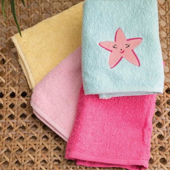 Σετ Πετσέτες Προσώπου 4 Τεμαχίων Palamaiki Starfish 40x60