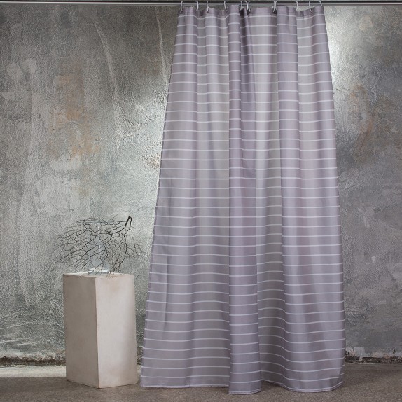 Κουρτίνα Μπάνιου Melinen Stripe Grey 180x180