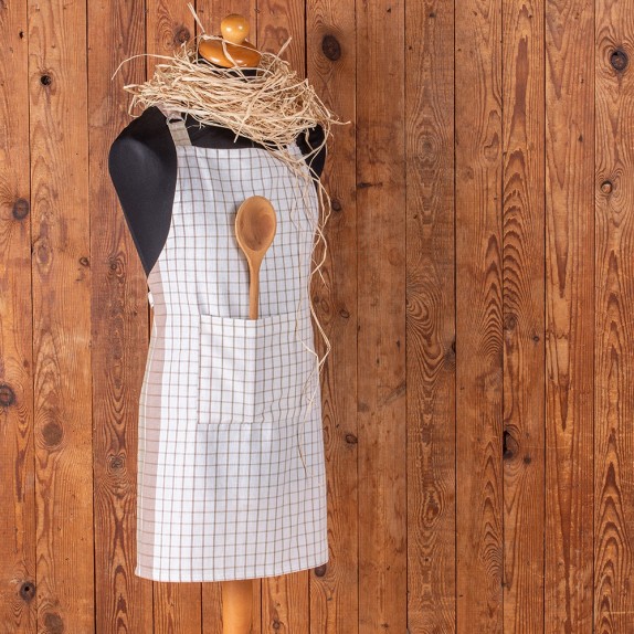 Ποδιά Κουζίνας Melinen Pepper Check Salmon 60x75