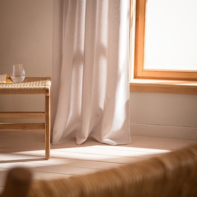 Κουρτίνα με Τρουκς Gofis Home Pundo Water Grey...