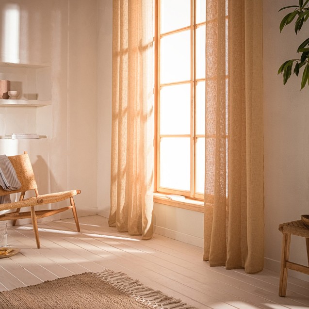 Κουρτίνα με Τρουκς Gofis Home Combe Jute 502/36...