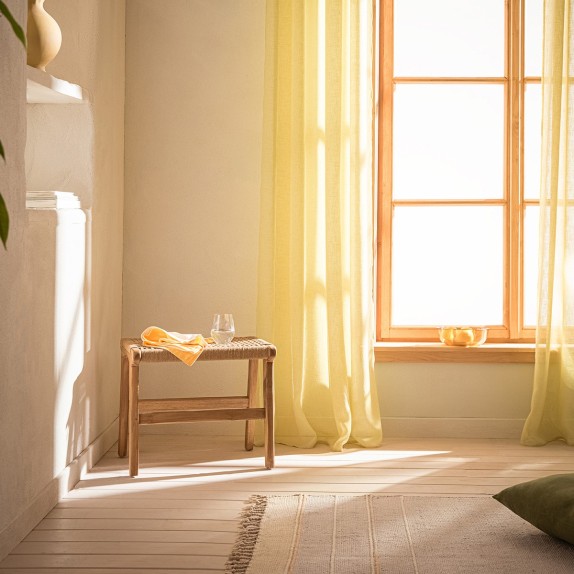 Κουρτίνα με Τρουκς Gofis Home Combe Spring Green 502/37...