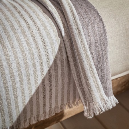 Ριχτάρι Τριθέσιου Gofis Home Lined Sand 390/21 180x310