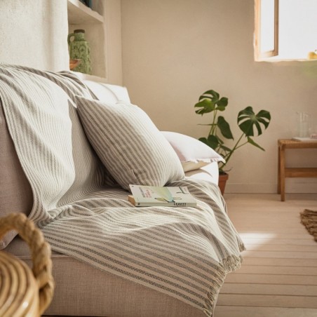 Ριχτάρι Πολυθρόνας Gofis Home Lined Rock Grey 390/15 180x180