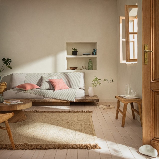 Ριχτάρι Πολυθρόνας Gofis Home Lined Rock Grey...