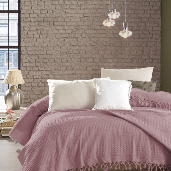 Κουβέρτα Πικέ Υπέρδιπλη Dimcol Dobby Rotten Apple 220x240