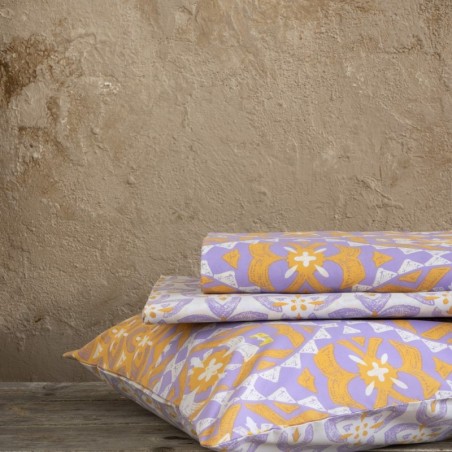 Σετ Σεντόνια Μονά 3 Τεμαχίων Nima Imane Deep Orange 170x260