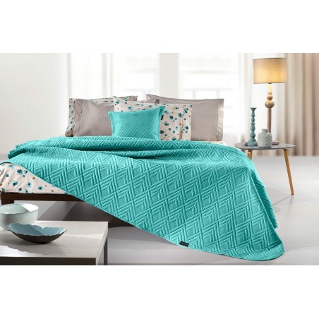 Σετ Κουβερλί Μονό 2 Τεμαχίων Guy Laroche Curves Petrol 160x240