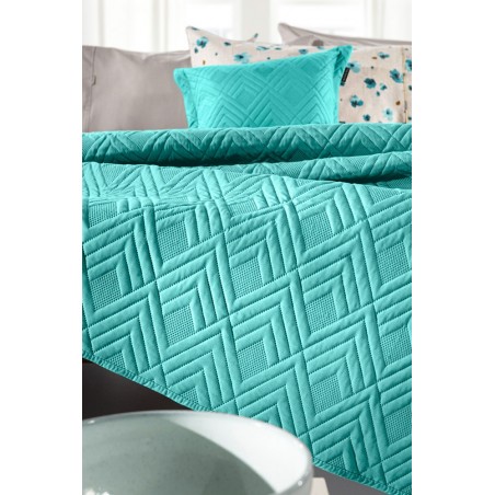 Σετ Κουβερλί Μονό 2 Τεμαχίων Guy Laroche Curves Petrol 160x240