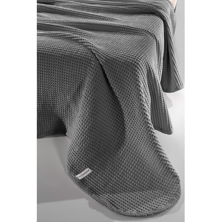 Κουβέρτα Πικέ Μονή Guy Laroche Eternity Anthracite 160x240