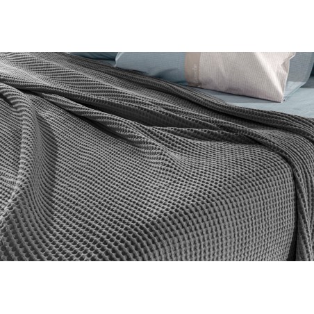 Κουβέρτα Πικέ Μονή Guy Laroche Eternity Anthracite 160x240