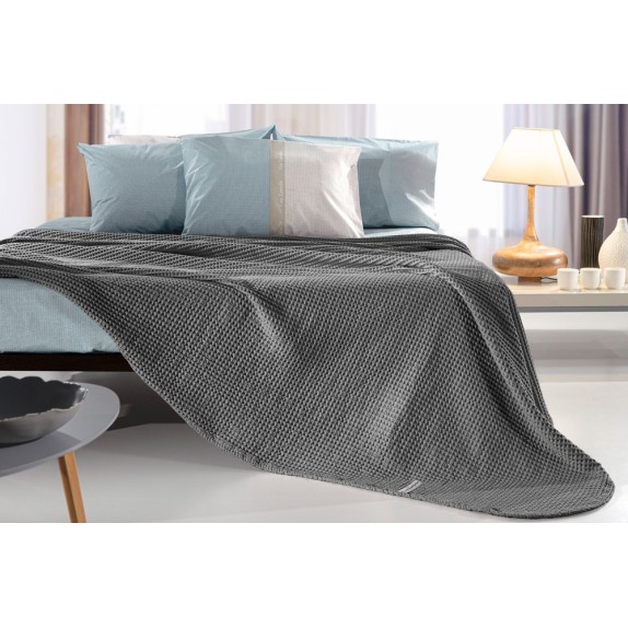 Κουβέρτα Πικέ Υπέρδιπλη Guy Laroche Eternity Anthracite...