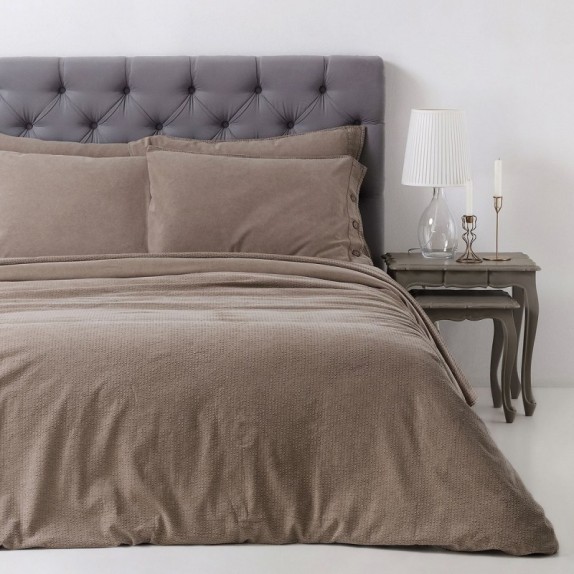 Σετ Παπλωματοθήκη King Size 3 Τεμαχίων 19V69 Sciara Beige...