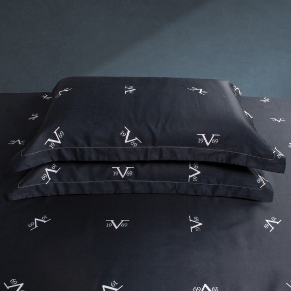 Σετ Μαξιλαροθήκες 2 Τεμαχίων 19V69 Cento Black 50x70