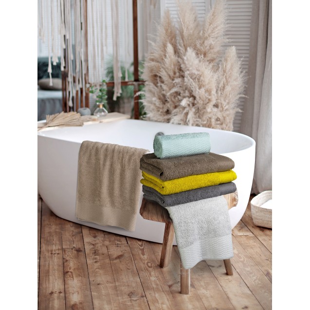 Πετσέτα Προσώπου MADI Loop Yellow 50x90