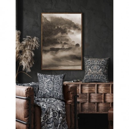 Μαξιλαροθήκη Διακόσμησης MADI Snake Grey 40x40