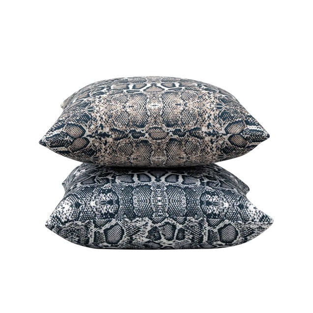 Μαξιλάρι Διακόσμησης MADI Snake Grey 40x40