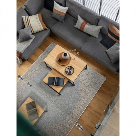 Χαλί Διάδρομος MADI Roi Grey Beige 67x400