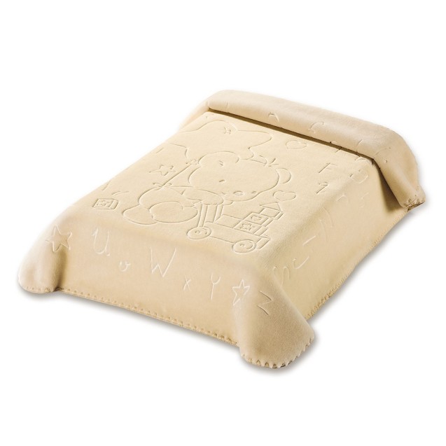 Κουβέρτα Βελουτέ Αγκαλιάς Belpla Ster 521 Beige...