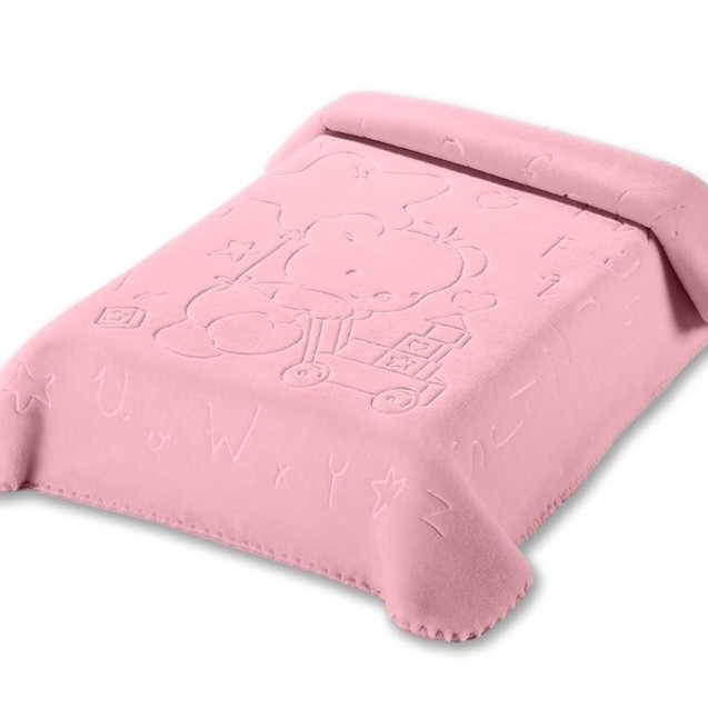 Κουβέρτα Βελουτέ Κούνιας Belpla Ster 521 Pink...