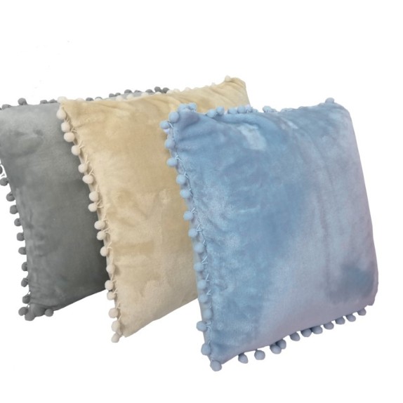 Μαξιλάρι Διακόσμησης Fleece Makis Tselios Pommy Grey 43x43