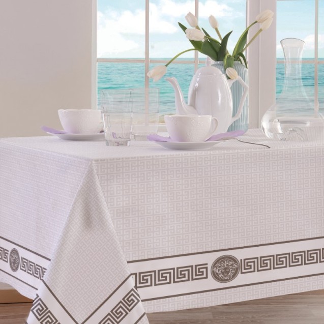 Τραπεζομάντηλο Makis Tselios Key Silver 160x220
