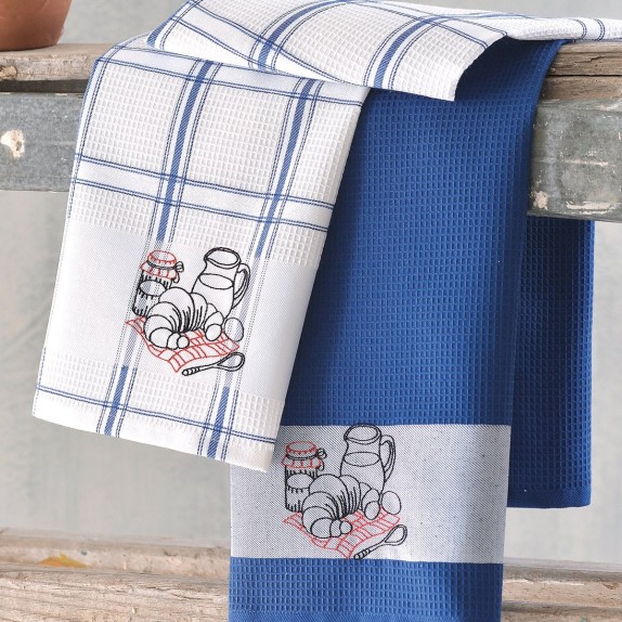 Σετ Πετσέτες Κουζίνας 2 Τεμαχίων Rythmos Morn 45x70