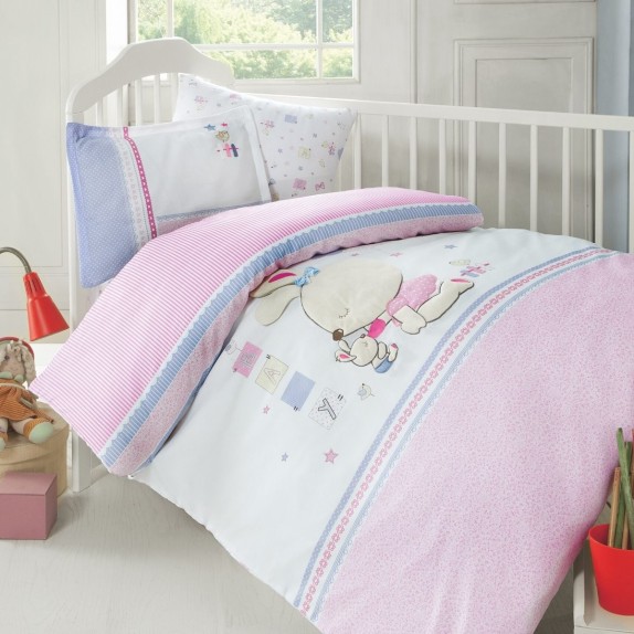 Σετ Σεντόνια Κούνιας 3 Τεμαχίων Rythmos Minnie 100x150