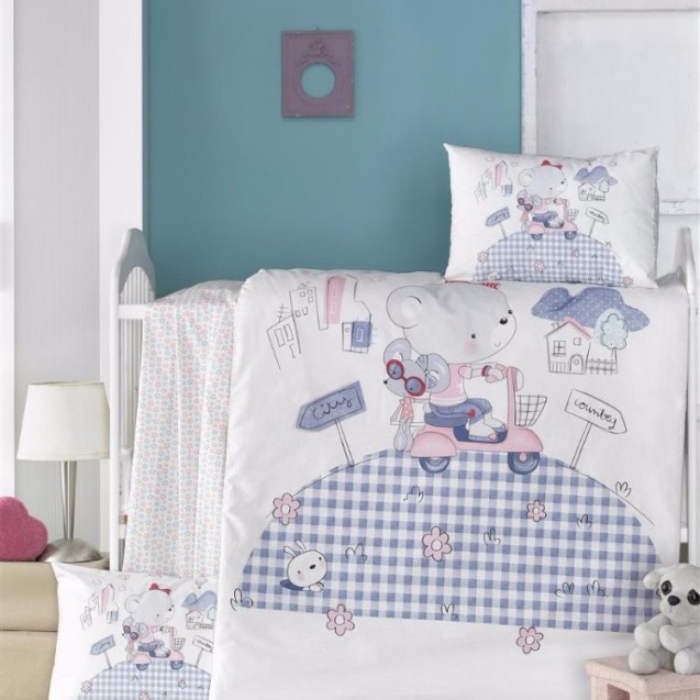 Σετ Παπλωματοθήκη Κούνιας 2 Τεμαχίων Rythmos...