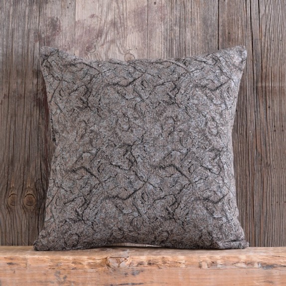 Μαξιλαροθήκη Διακόσμησης Rythmos Xaviera Γκρι Καφέ 40x40