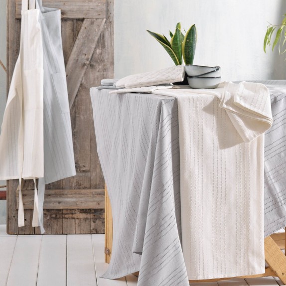 Τραπεζομάντηλο Rythmos Savoca Εκρού 140x140