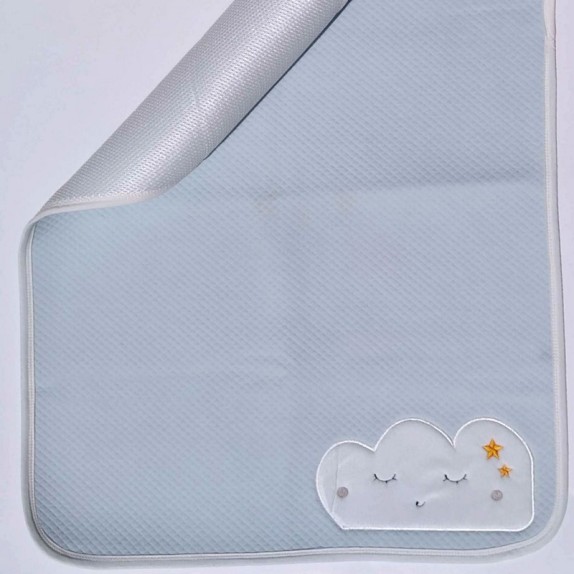 Σελτεδάκι Αδιάβροχο Morven Soft Touch 2116 Σιέλ 60x80