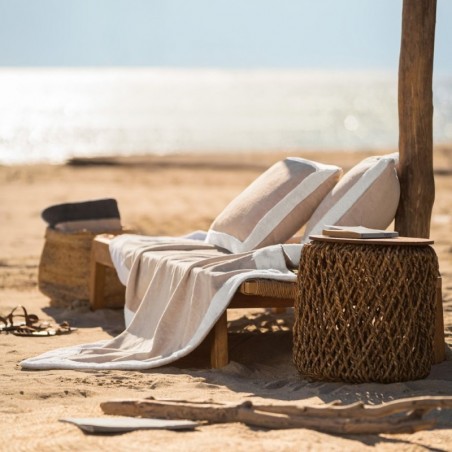 Πετσέτα Θαλάσσης Βελουτέ Gofis Home Coral Sense Sand / Vanilla 519/06 90x170