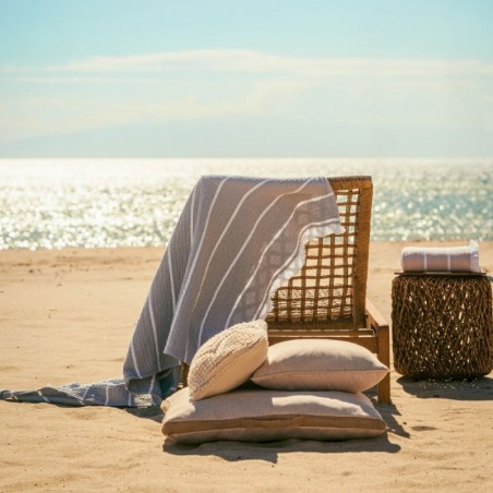 Πετσέτα Θαλάσσης Gofis Home Beach Suit Water Grey 570/34 80x160