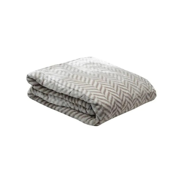 Κουβέρτα Υπέρδιπλη Βελουτέ Ζακάρ Anesis Grey...